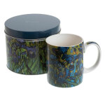 Mug en bo�te m�tal iris de van gogh