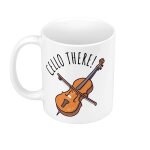 Mug cramique cello there violoncelle musique musicien instrument