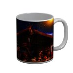 Mug cramique creche naissance de jesus noel rois mages marie bible anges