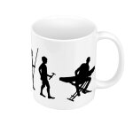 Mug cramique evolution clavier piano synth musique instrument musicien