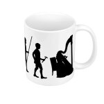 Mug céramique evolution harpe orchestre musique instrument musicien Mug céramique evolution harpe orchestre musique instrument musicien