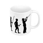 Mug céramique evolution trombone musique instrument musicien Mug céramique evolution trombone musique instrument musicien