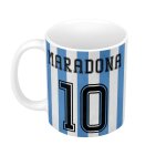 Mug cramique maradona 10 maillot argentine football