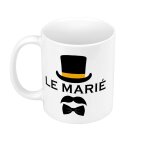 Mug cramique le mari smoking mariage marie gentleman tuxedo