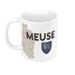 Mug cramique meuse 55 departement bar - le - duc carte ancienne est france