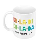 Mug cramique obladi oblada life goes on musique hippie chanson