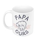 Mug céramique papa ours famille mignon animal Mug céramique papa ours famille mignon animal