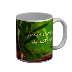 Mug cramique peace citation inspirante anglais bouddha bouddhisme bien etre spiritualite
