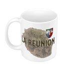 Mug cramique la runion 974 ile departement carte ancienne france
