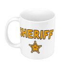 Mug cramique sheriff etoile police far west bd