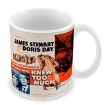 Mug cramique tasse vieille affiche anglaise de film the man who knew too much rtro poster cinma vintage ...