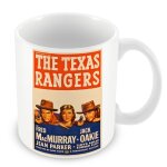 Mug cramique tasse vieille affiche anglaise de film the texas rangers rtro poster cinma vintage