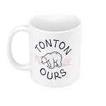 Mug cramique tontona ours famille mignon animal
