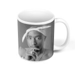 Mug céramique tupac shakur portrait bandana rapper rap hip hop legend Mug céramique tupac shakur portrait bandana rapper rap hip hop legend