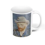 Mug cramique van gogh autoportrait au chapeau de feutre peinture artiste art
