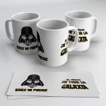 Mug cadeau f�te des p�res - le meilleur p�re de la galaxie starwars - cadeau papa original - c�ramique ...