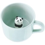 Mugs a caf panda de dessin anim 3d th au lait tasses en cramique mignonnes avec cuillre animal cach ...