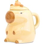 Mug capybara, tasse personnalis rigolo, tasse de th capybara, tasses 3d cramique avec couvercle, kawaii ...