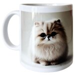 Mug en c�ramique blanche sacr� de birmanie