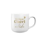 Mug ceramique cheri saint valentin blanc mat