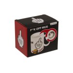 Mug ceramique humour doigt d'honneur 25cl blanc