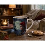 Mug chaperon rouge et loup sous la pleine lune par lisa parker