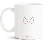 Mug chat - bonjour mon petit chat - rose - imprimé en france - avec boite kraft - 330 ml céramique - ... Mug chat - bonjour mon petit chat - rose - imprimé en france - avec boite kraft - 330 ml céramique - ...