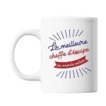 Mug cheffe d'équipe femme métier meilleure de france tasse cadeau personnalisé Mug cheffe d'équipe femme métier meilleure de france tasse cadeau personnalisé