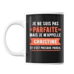 Mug - christine - personnalis� - c�ramique - 325 ml - lave - vaisselle et micro - onde