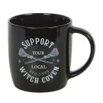 Mug clan de sorci�res 320 ml - c�ramique noire - halloween