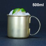 Mug de cocktail en cuivre mule de moscou, 420 / 500ml, en acier inoxydable, solide et durable, pour restaurant ...