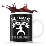 Mug combat kimono pr�nom m�tier age personnalisable tasse dr�le pour femme combattante id�e cadeau anniversair ...