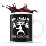 Mug combat kimono pr�nom m�tier age personnalisable tasse dr�le pour pilote de karting id�e cadeau anniversair ...