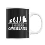 Mug contrebasse evolution tasse cadeau personnalis