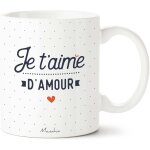 Mug couple - je t'aime d'amour - imprimé en france - cadeau saint valentin - imprimé en france - 330 ... Mug couple - je t'aime d'amour - imprimé en france - cadeau saint valentin - imprimé en france - 330 ...