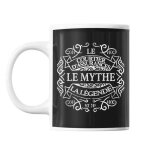 Mug courtier d'assurances le mythe la l�gende noir tasse cadeau personnalis�