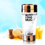 Mug cr�atif a agitation automatiquee pour le caf� et le lait, avec m�langeur intelligent, tasse transparente ...