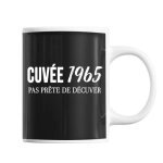 Mug cuv�e 1965 tasse anniversaire 57 ans humour alcool noir