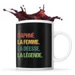 Mug daphn la desse la lgende vintage tasse prnom cadeau anniversaire humour