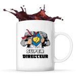 Mug super directeur tasse caf th mtier dpart retraite collgue travail