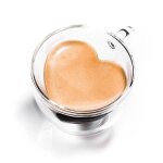 Mug a double paroi coeur grande tasse en verre thermique