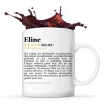Mug eline avis copine recommandation copain tasse couple saint valentin cadeau famille anniversaire nol ...