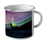 Mug emaill mtal solheimasandur avion ecrase aurore boreale islande