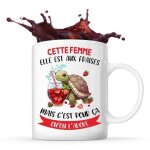 Mug cette femme elle est aux fraises tasse couple mariage evjf pr�nom saint valentin cadeau famille anniversai ...