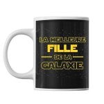 Mug - meilleur fille de la galaxie - c�ramique - 325 ml - r�sistant lave - vaisselle - design contemporain ...