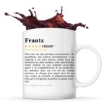 Mug - frantz - tasse couple - c�ramique - compatible lave - vaisselle - design contemporain