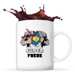 Mug super fr�re tasse caf� th� famille - amis