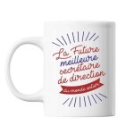 Mug - la future meilleure secr�taire de direction - c�ramique - 325 ml - r�sistant lave - vaisselle et ...