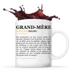 Mug grand - m�re avis version petit fils recommandation tasse f�tes des mamies cadeau anniversaire no�l ...