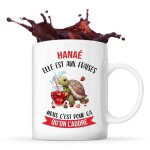 Mug - hana� - tasse cadeau - c�ramique - design recto / verso - compatible lave - vaisselle